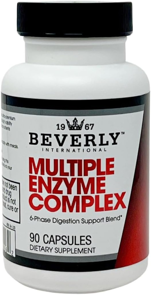 Beverly International (MEC Multiple Enzyme Complex, 90 Capsules. an Ultra-Premium Digestive Aid Helping Bodybuilders, Athletes and Fitness Enthusiasts Digest Their Meals More Easily. Toma con Food.