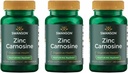 Swanson Zinc Carnosine (PepZin GI) - Suplemento Natural Promoción de la Salud Gástrica &amp; Apoyo Digestivo - Apoya el equilibrio microbiano en el estómago - (60 cápsulas) (3 Pack)