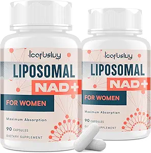 2000MG NAD+ Suplemento para Mujeres, NMN Alternativa con Ashwagandha, Berberine HCL, Ginkgo Biloba & Black Cohosh, Mujer Liposomal NAD+ - para la menopausia, Focus, Energy & Metabolism, 180 cápsulas