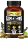 Terre Elixir Turkesterone 840 mg (90 cápsulas) – Hecho en EE.UU. - 3er partido probado - 100% pura Turkesterone Suplemento para Hombres &amp; Mujeres - Ajuga Turkestanica Extract - Aumentar la energía natural &amp; fuerza