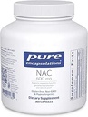 Pure Encapsulations NAC 600 mg - N-Acetyl Cysteine NAC Suplemento para la salud pulmonar &amp; Immune Support, Liver Support " Antioxidants* - with Freeform N-Acetyl-L-Cysteine - 360 Capsules