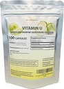 Vitamina U, Metilmetionina Sulfonium Chloride 500 mg, 100 cápsulas Vegan, Plata