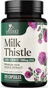 Milk Thistle Extract 1000mg - Liver Cleanse Detox &amp; Repair Formula with Dandelion Extract - Herbal Liver Supplement - Nature's Milk Thistle w/Silymarin Marianum, Supports Liver Health - 120 Capsules
