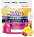 Real Ketones BHB Exógena Ketones Bebida Mix Packets ← Electrolitos Powder Packets No Sugar, 4 Electrolitos de Ayuno Principal Más Hidratación Patented Keto BHB - 30 Conde Raspberry Lemonade