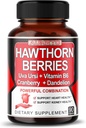 7 in 1 Ultra Hawthorn Berry with Uva Ursi Dandelion Cranberry Apple Sider Vinegar - Heart, Kinney Health Support