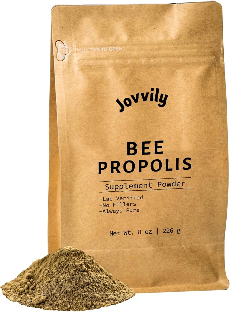 Bee Propolis Powder - 8 oz - Lab Verified - Siempre Puro - No Fillers