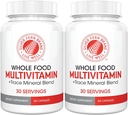 Fern de Plata Alimento completo Multi vitamina w/Trace Mineral Blend Suplemento - 2 Botellas - 60 Vegicaps Cada - 60 Day Supply - Natural, Non-GMO, Vegan, Multivitamínico para Mujeres - Zero Synthetics