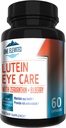 Nuevamente mejorada Super Strength Eye Care Formula - Highest Pharmaceutical Grade Lutein, Zeaxanthin, Bilberry - Mayor biodisponibilidad – Rich Antioxidants - Funciona sinérgicamente para los resultados óptimos
