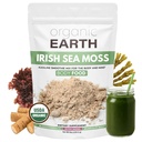 Organic Earth Irish Sea Moss Powder 8oz - Wildcrafted Sea Moss Organic with Bladderwrack " Burdock Root Powder - Thyroid, Digestion Support &amp; Healthy Skin - USDA Certified Organic