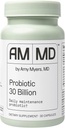 Amy Myers MD Probiotics 30 Billion CFU - Supports Digestive Health, Gut Microbiome &amp; Immune Función - 14 Strains - Dairy-Free, Gluten-Free - 30 Capsules (30 Servings)