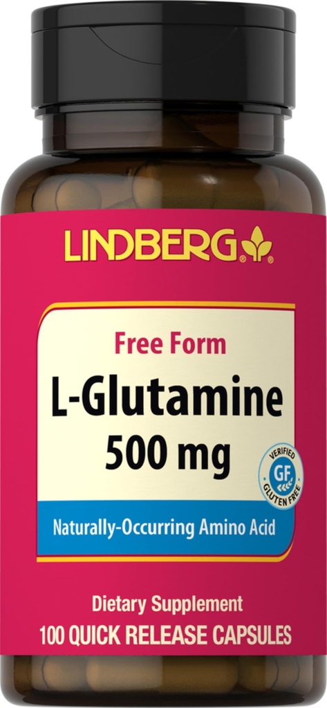 Lindberg L Glutamine Capsules for Women and Men TEN 500mg TENIDO 100 Píldoras TENIDO SUPLEMENTO DE FORMA GRATUITO
