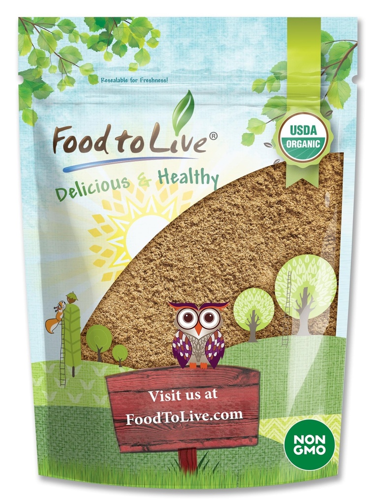 Alimentos para Vivir - Orgánica Camu Powder, 2 libras - Non-GMO, Kosher, Raw, Vegan Superfood, Bulk, No-Irradiated, Puro, Grande para Hornear y Bebidas