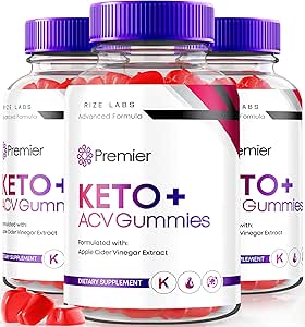 rize labs - Premier Keto ACV Gummies, Premier Extreme 2000mg Keto Gummies Advanced Weight Loss, Keto Plus ACV Gummies, All Natural Apple Cider Vinegar Suplemento (180 Gummies)