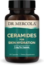 Dr. Mercola Ceramides for Skin Hydration, 30 Servings (30 Capsules), 5 mg Por Capsule, Suplemento dietético, promueve la aparición de la piel, no GMO