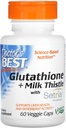 Best Glutathione + Leche Thistle, Supports Liver & Antioxidant Activity, Non-GMO, Gluten Free, Soy Free, Vegan 60 Veggie Caps