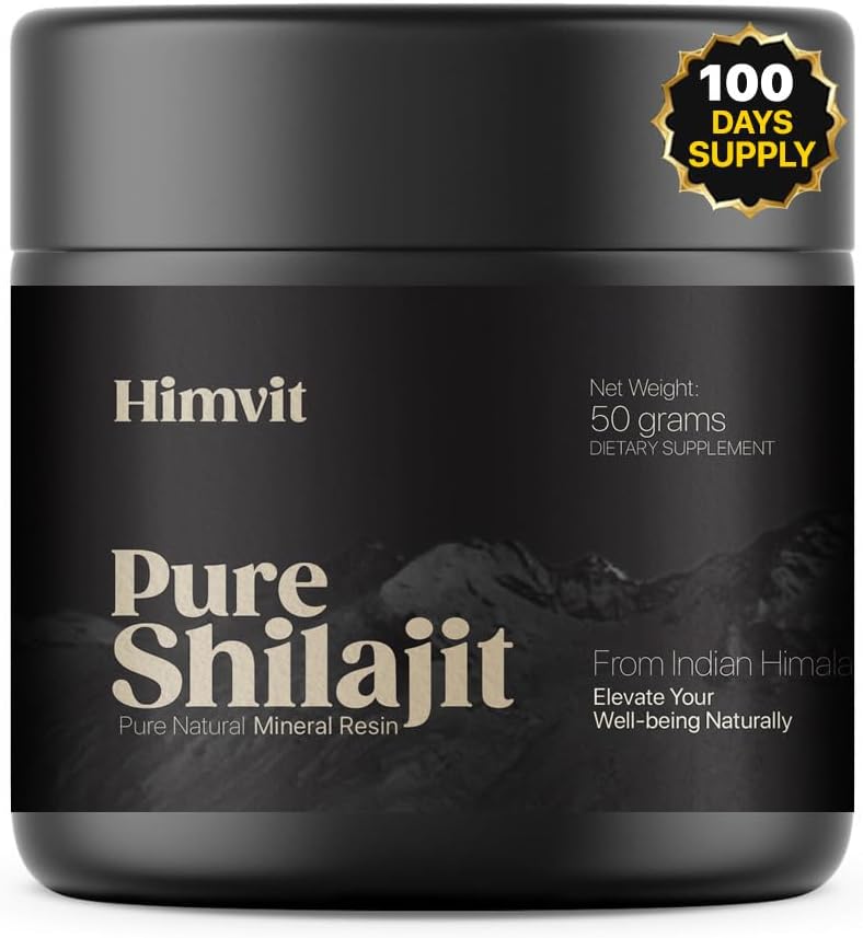 Puro Himalayan Orgánica Shilajit Resin with Lab Report Super high Potency for Men &amp; Women Fulvic Acid " Trace Minerals Humic Acid Supplement Resin durable Supports Energy, Metabolism &amp; Immunity habit 50 Grams