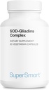 Supersmart SOD-Gliadins Complex 500mg per Day (High Potency) - Superoxide Dismutase Supplement - Melon Extract Concentrate & Antioxidant ← Non-GMO - 60 cápsulas vegetarianas