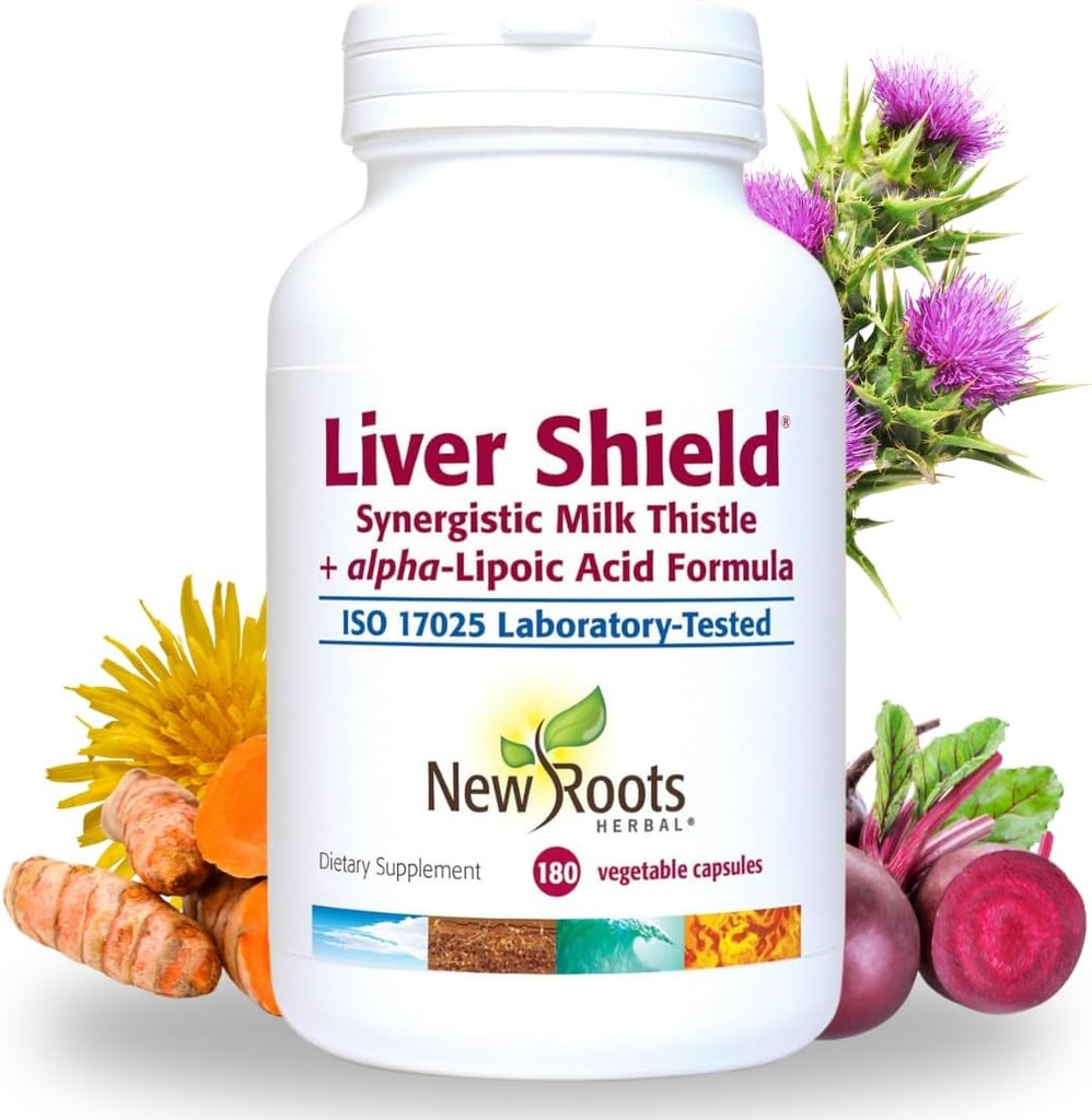 NEW ROOTS HERBAL Liver Cleanse Detox Supplement with Herbal Blend with Artichoke, Milk Thistle, Dandelion Roots, Turmeric Curcumin, Fatty Liver Support (90 Capsules)
