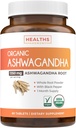 USDA Organic Ashwagandha Supplement - High Potency Ashwagandha Pills Made with Organic Black Pepper for Enhanced Absorption - Vegan Non-GMO Made in the USA &amp; Lab Verified (1 Months Supply)