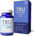 TRU NIAGEN - Patented Nicotinamide Riboside NAD+ Suplemento. NR apoya el metabolismo de energía celular " Reparación, vitalidad, envejecimiento saludable del corazón, cerebro " musculo - 60 servidos / 120 cápsulas