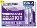 Cicatricure Skin Recovery Kit: Advanced Scar Gel & Open Wound Care Antibiotic Ointment, Reduces Stretch Marks, Surgical & Acne Scars, Treats Cuts & Burns, 1 oz Each - for Adults & Kids