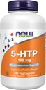 AHORA Suplementos de alimentos, 5-HTP (5-hidroxitryptofan) 100 mg, Apoyo neurotransmisor*, 240 cápsulas de verduras