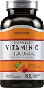 Piping Rock Vitamina C Chewable 1000mg  180 Tablets ← Orange Flavor ← Vegetarian, Non-GMO, Gluten Free Supplement