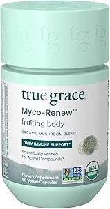 True Grace Mushroom Myco-Renew Blend Daily Immune Support - 60 Count Capsules - Organic