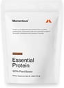 Polvo de Proteína Vegan Esencial Momento - 20g Proteína con base vegetal - NSF certificado, libre de gluten, no GMO, 20 Actuaciones para uso diario esencial, chocolate
