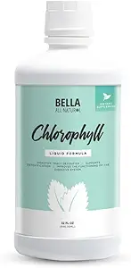 Bella All Natural Liquid Chlorophyll Drops Anti-Aging | Increased Energy | Hormonal Balance | Anti-Acne, Mint Flavor 60ml