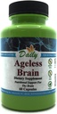 Fabricación diaria Cerebro sin edadTM (Methylfolate, B12, Resveratrol, Lutein, Zeaxanthin, Ashwagandha Extracto, Curcumin, Astaxanthin & Inulin)
