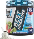 BPI Sports Best Creatine - Creatine Monohydrate Powder for Men &amp; Women, Himalayan Salt - Strength, Pump, Endurance, Muscle Growth, Muscle Definition, No Bloat - Kiwi Strawberry - 50 Servings - 9.07 Oz