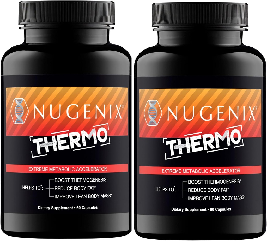 Nugenix Thermo - Thermogenic Fat Burner Supplement Pills for Hombre, Extreme Metabolic Accelerator, 120 Conde