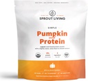 Sprout Living Simple Pumpkin Seed Protein Powder, 20 Grams Organic Plant Based Protein Powder Sin Sweeteners Artificiales, Non Dairy, Non-GMO, Vegan, Gluten Free, Keto Drink Mix (5 libras)