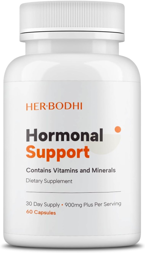 Apoyo hormonal - Suplemento de Equilibrio hormonal para Mujeres, PMS Apoyo Suplemento " Armonía hormonal para Mujeres, Apoyos Energía, Mood Swings, Hot Flashes, Menopause Hormonal Balance (60 Caps)