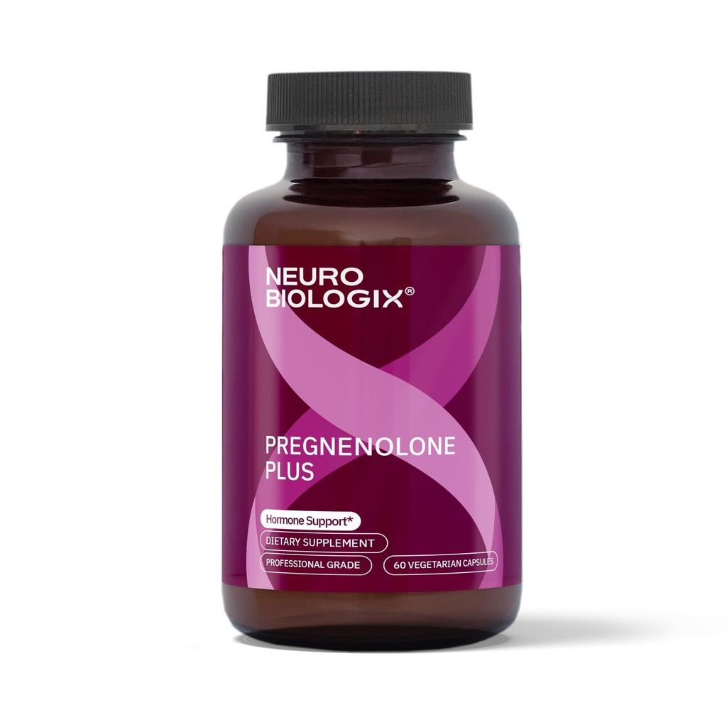 Pregnenolone Plus - Optimal Pregnenolone Supplement for Women to Support Energy, Mood & Mental Clarity - Promotes Mitocondrial Function &amp; Hormone Balance with Niacinamide – 60 Vegetable Capsules