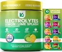 Keppi Electrolytes Powder – Lime Lime Flavor 50 Servings – No Sugar Hydration Suplemento con Potasio, Magnesio, Sodio – Keto, Vegan, Fasting-Friendly Zero Calorie Electrolyte Drink