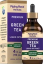 Piping Rock Green Tea Extract Liquid TENIDO 4 Fl Oz TENIDO Suplemento Herbal Premium Silencio Vegetariano Silencio Alcohol Gratis Silencio No Gluten Free