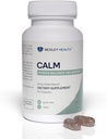 Calma - Alivio de Estrés Natural &amp; Mood Support Suplemento - Ashwagandha, Lemon Balm, L-Theanine - 60 cápsulas Vegan (Calm)