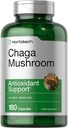 Horbäach Chaga Mushroom Capsules  180 Count ← Non-GMO &amp; Gluten Free Supplement