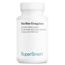 Supersmart Bacillus Coagulans Probiotic 4 Billion CFU per Day (High Absorption) - Lactobacillus Sporogenes Suplemento No GMO &amp; Gluten Gratis - 60 Delayed Release Capsules