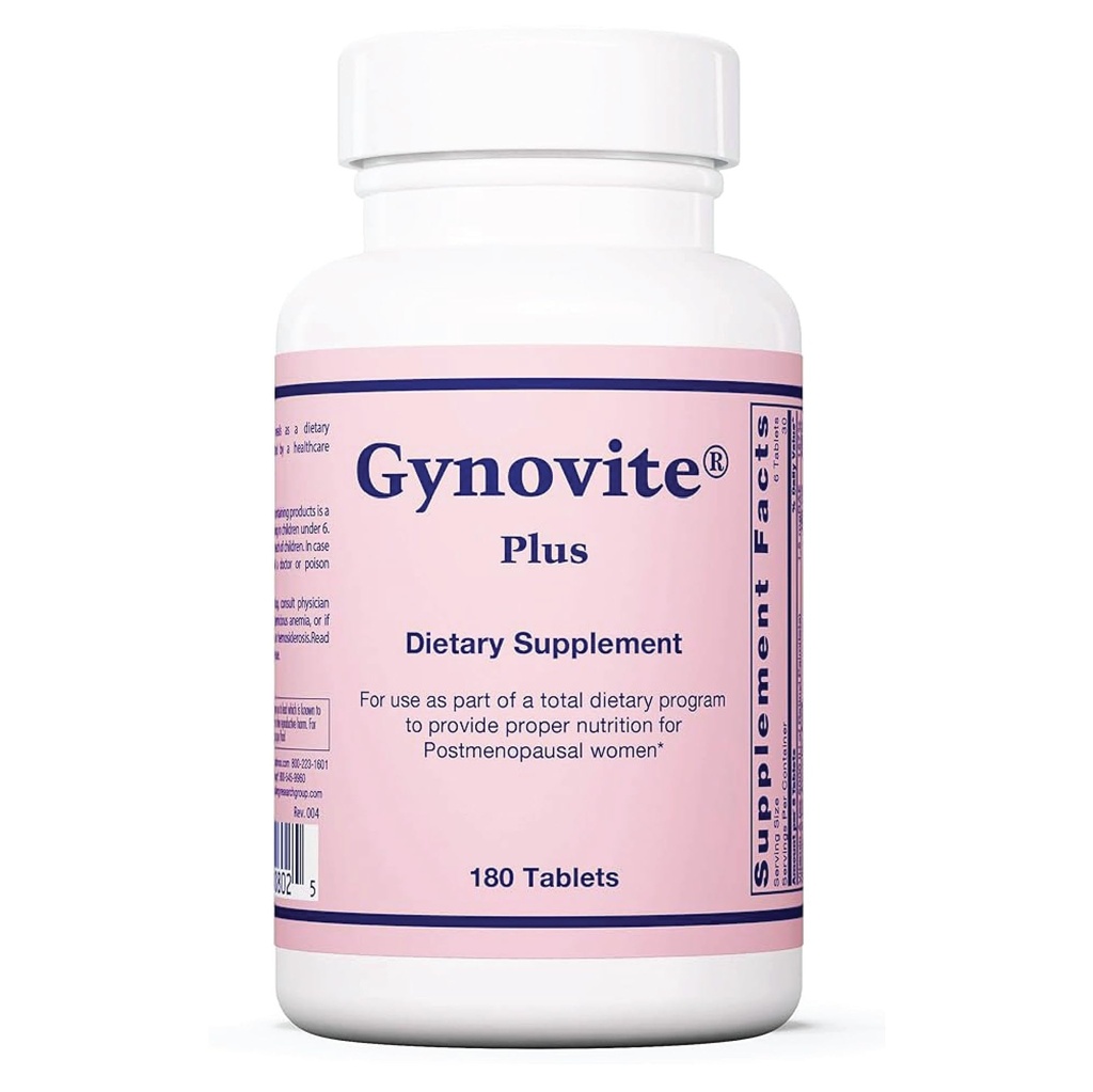 Optimox Gynovite - Suplementos de la menopausia para las mujeres, Post Menopause Support Vitaminas para Flash caliente, Suelos nocturnos, Confort menopausal para las mujeres - 180 Tablets