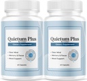 (2 Pack) Quietum Plus - Official Quietum Plus Advanced Supplement Formula, Original Quietum Plus Reviews, All Natural QuietumPlus Advanced Formula for Healthy Ear, 120 cápsulas para 2 meses