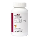Bariatric Advantage Chewable Iron 29 mg - for Bariatric Surgery Patients - Iron with Vitamin C - No Iron Taste - Ferrous Fumarate & Carbonyl Iron Supplement - Passion Fruit - 180 Count
