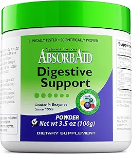 AbsorbAid Digestive Enzymes 100 Grams, Provenido para Aumentar la Absorción Vital Nutrient por hasta 71%