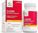 Terry Naturalmente CoQ10 BioActive Ubiquinol - Cellular Energy Support Supplement - BioActive CoQ10 Supplement - Nutritional Supplement to Aid Healthy Aging &amp; Brain Health - 60 Softgels