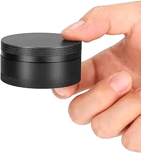 Caja de píldoras portátiles diariamente - Waterproof Single Metal Pill Organizer for Pocket Purse, Aluminium Alloy Round Daily Medicine Container to Hold Vitamins, Fish Oil Medium Size