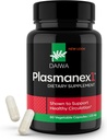 Daiwa Plasmanex 1 - Suplementos de Circulación de Sangre y Veinte – Circulación de Equilibrio, Anime Legs y Veins sanos - 60 cápsulas veganos