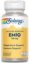 SOLARAY EMIQ Activated Quercetin, Sinus, Respiratory &amp; Immune Health Support, Ausorción Mejorada, 30 Servings, 30 VegCaps