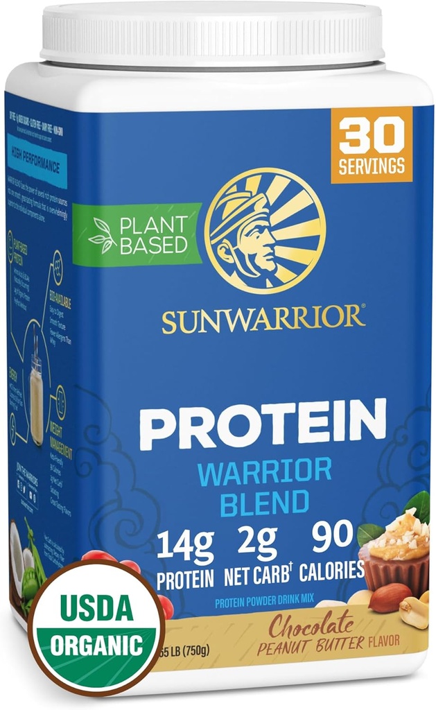 Pólvora orgánica de proteína basada en plantas orgánicas ← Pólvora orgánica vegetariana con Aminoácidos de BCAA &amp; Cáñamo de semillas de cáñamo Pea Blend ¦ No-GMO Soy Dairy Filler & Gluten Free (Chocolate Peanut Butter, 30 Servings)